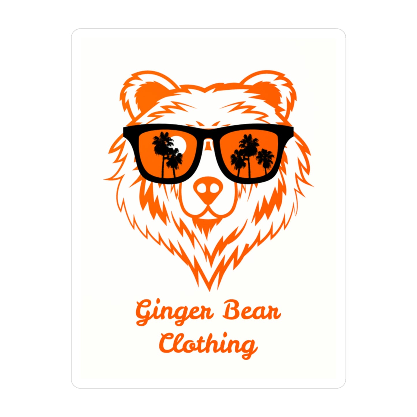 Ginger Bear Sticker